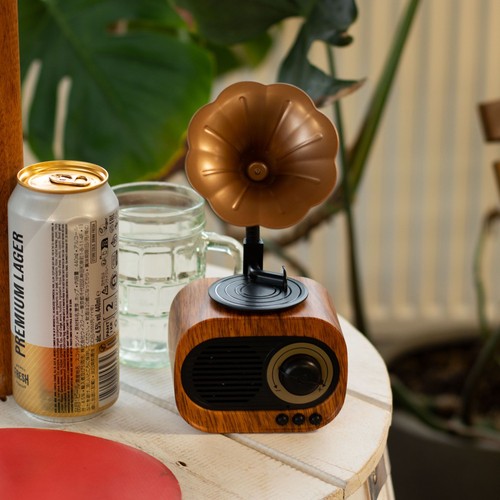 Retro mini gramophone speaker - gramophone,