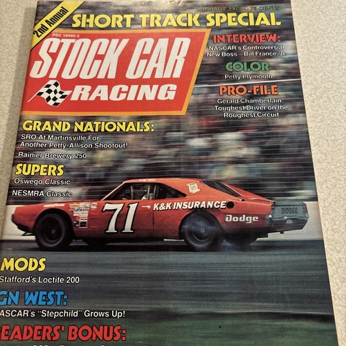 Stock car racing magazine - car,