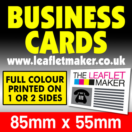 Business cards printed full - printed,