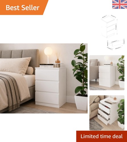 Modern drawer bedside - 3-drawer, table