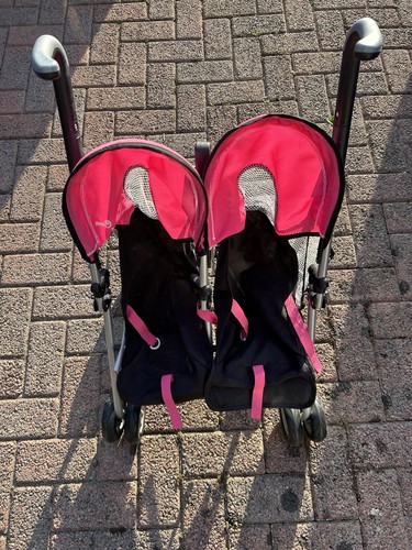 Toy double buggy pushchair - toy,