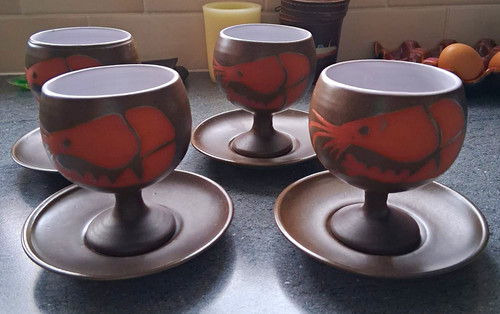Vintage ceramic sundae dish - sundae,