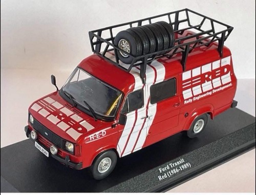 Ford transit red sierra - 1/43,