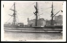 Photograph Malta, sailing ship off the island 