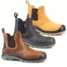 MENS LEATHER CHELSEA SAFETY