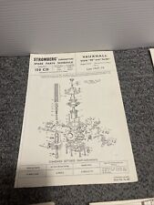STROMBERG CARBURETTOR SERVICE BULLETIN VAUXHALL VIVA 90 SL90 1969-70 150CD