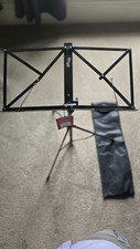 Stagg MUS-A3 BK Sheet Music Stand with Bag Foldable Portable Fully Adjustable