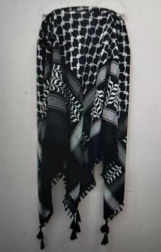 Palestine scarf with tassels - scarf,