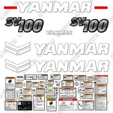 Fits Yanmar SV100-2A Decal Kit