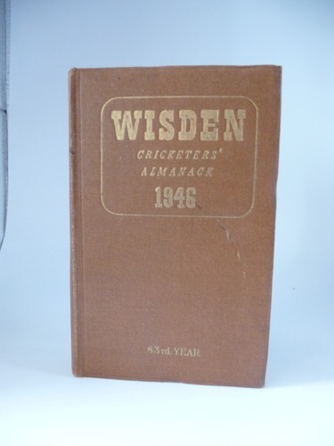 1946 wisden original hardback - wisden,