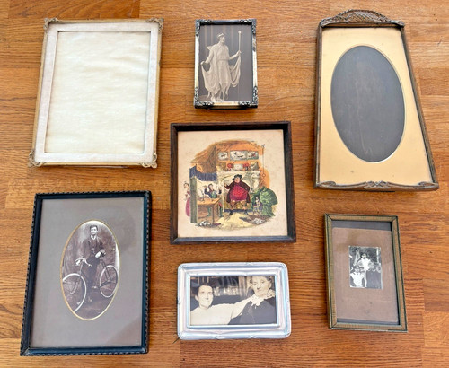 Vintage lot wood - lot, metal