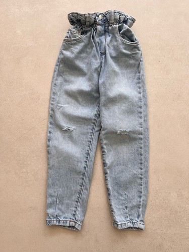 Girls zara paper - bag, denim