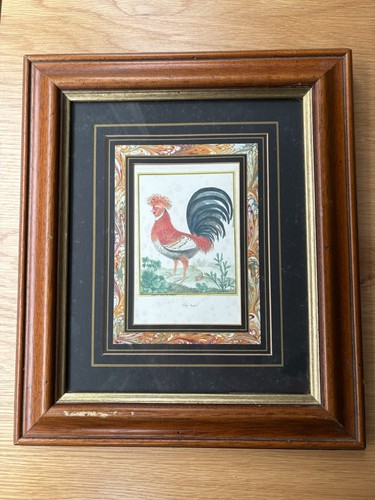 Vintage framed coq - framed, hupe