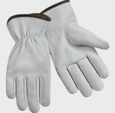 1 Pair HGV Lorry Driving Leather Gloves | Goatskin Driver Work Glove | Mechanic