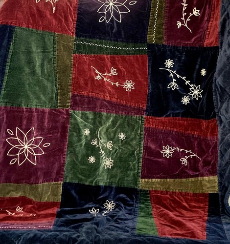 Boho velvet patchwork - boho,