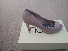 Nude Peep Toe Patent Leather