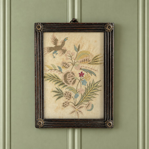 18th century silk embroidery - 18th,