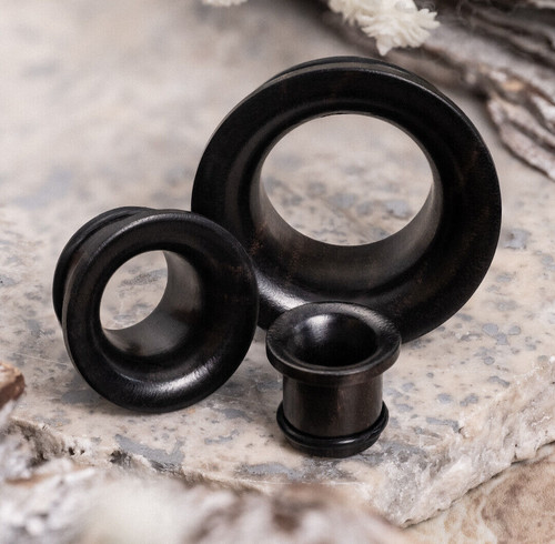 Ebony wood single flare tunnel - single,