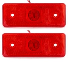 2x 12V LED Side Red Marker