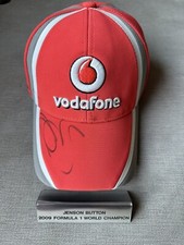 F1 Champion Jenson Button signed cap COA