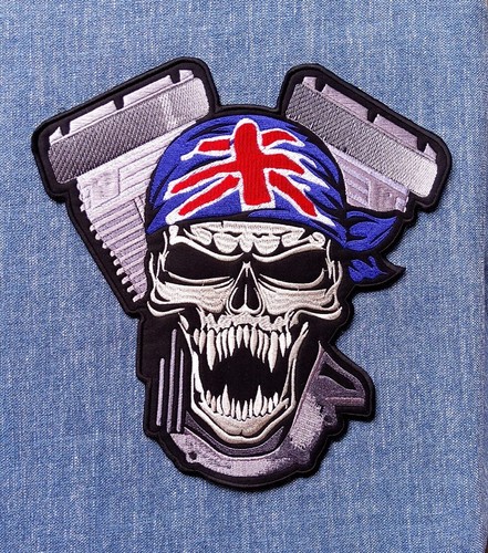 Large skull with - with, &