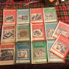 14x Practical Wireless Magazine 1940’s-Editor F J Camm. Rare Vintage Collection