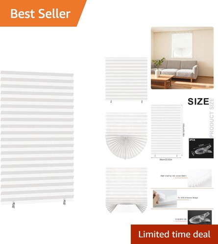 White pleated blackout - pleated, window