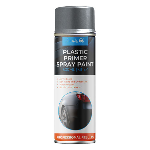 Grey plastic primer spray - plastic,