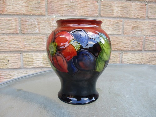 Moorcroft flambé clematis - 6",