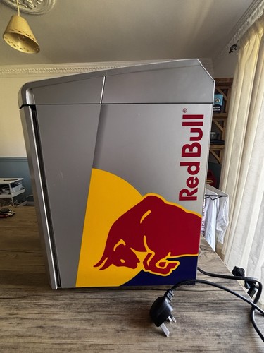 Red bull mini fridge - red,