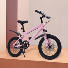 18 Inch Kids Girls Boys Bike 18" Wheel Mountain Bike 1 Speed Kids Bike Pink UK