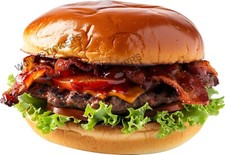 Bacon cheeseburger sticker - cheeseburger, b