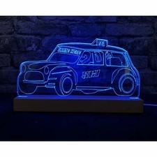 Class 5 Mini Saloon - Autograss Night Light - Grass Track Racing
