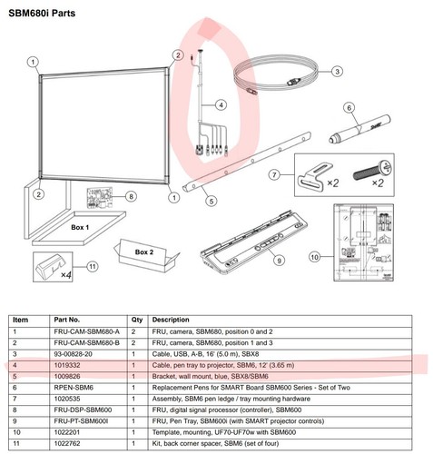 Smart board cable - smart, sbm6