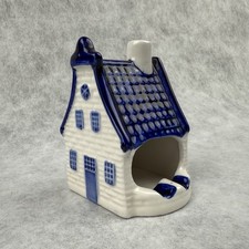 Vintage Delft Blue Dutch House Sugar Pot or Salt Pig by Elesva Holland