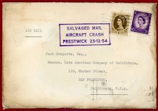 GB 1954, SALVAGED MAIL From