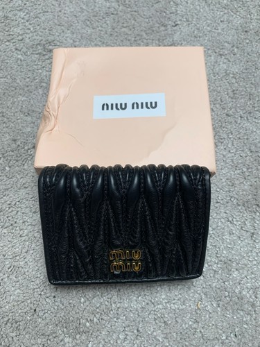 Black miu wallet - miu, purse