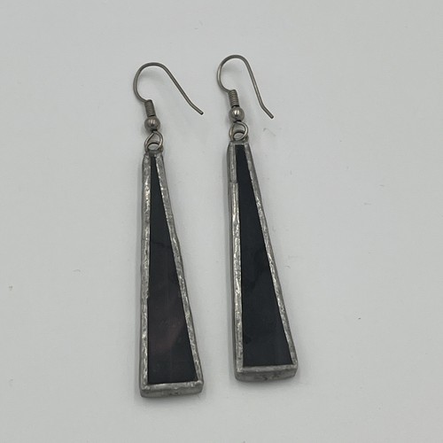 Long drop silver purple - silver,