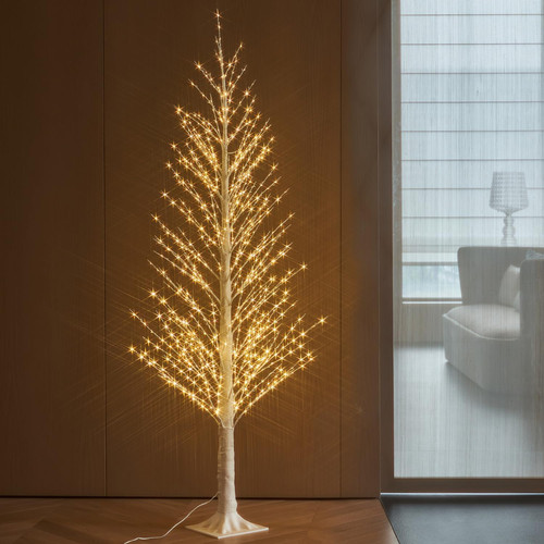 Lighted white tree alpine 6ft - tree,