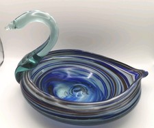 Murano Art Glass Swan Dish