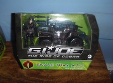 GI JOE SNAKE TRAX A.T.V. Vehicle with Scrap Iron v7 Rise Of Cobra Hasbro 2009 