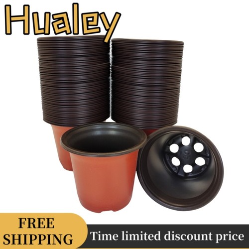 100x plastic plant flower - plastic,