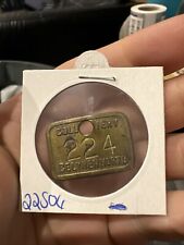 Vintage CELYNEN NORTH COLLIERY PIT Brass Miners Check Tally Token. Original.