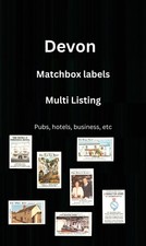 Matchbox label devon - label,