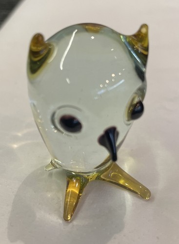Vintage murano style owl - style,,