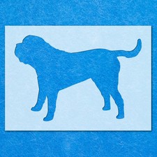 English Mastiff Stencil: Mylar Airbrush Wall Art Painting Crafts 2 - 190 Micron