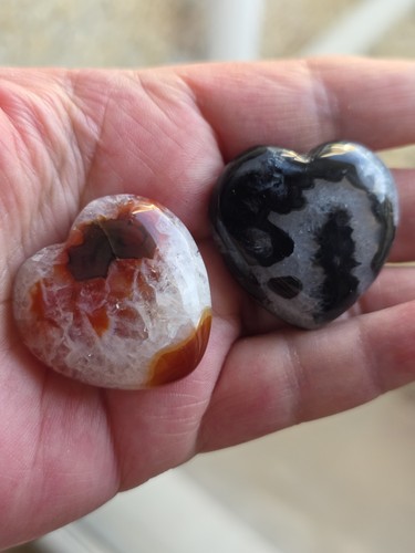 Carnelian black agate - carnelian, &