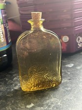 VINTAGE AMBER/ YELLOW BOTTLE
