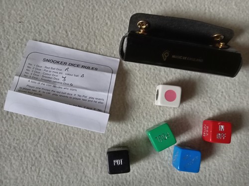 Vintage snooker dice - vintage, game