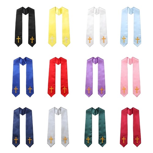Church stole scarf with gold - stole,